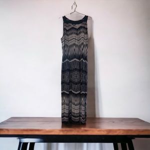 Black and white maxi dress